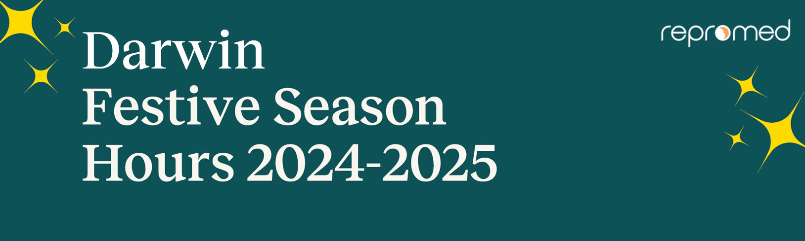 Darwin Festive Season Hours 2023-2024