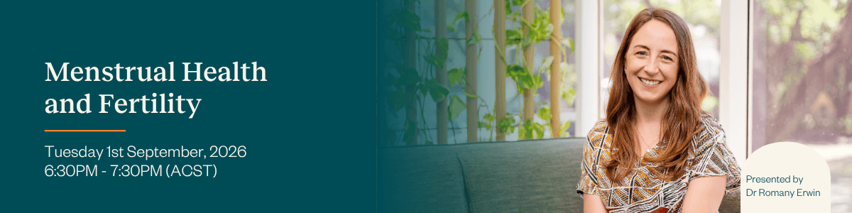 Menstrual Health and Fertility – Free Webinar